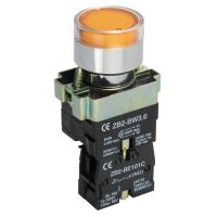 Кнопка управления LAY5-BW3561 с подсветкой желтый 1NO IEK
