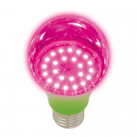 Лампа светодиодная для растений LED-A60-8W/SPSB/E27/CL PLP30GR. Спектр для рассады и цветения. ТМ ФитоЛето