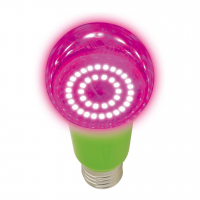Лампа светодиодная для растений LED-A60-15W/SPSB/E27/CL PLP30GR. Спектр для рассады и цветения. ТМ ФитоЛето